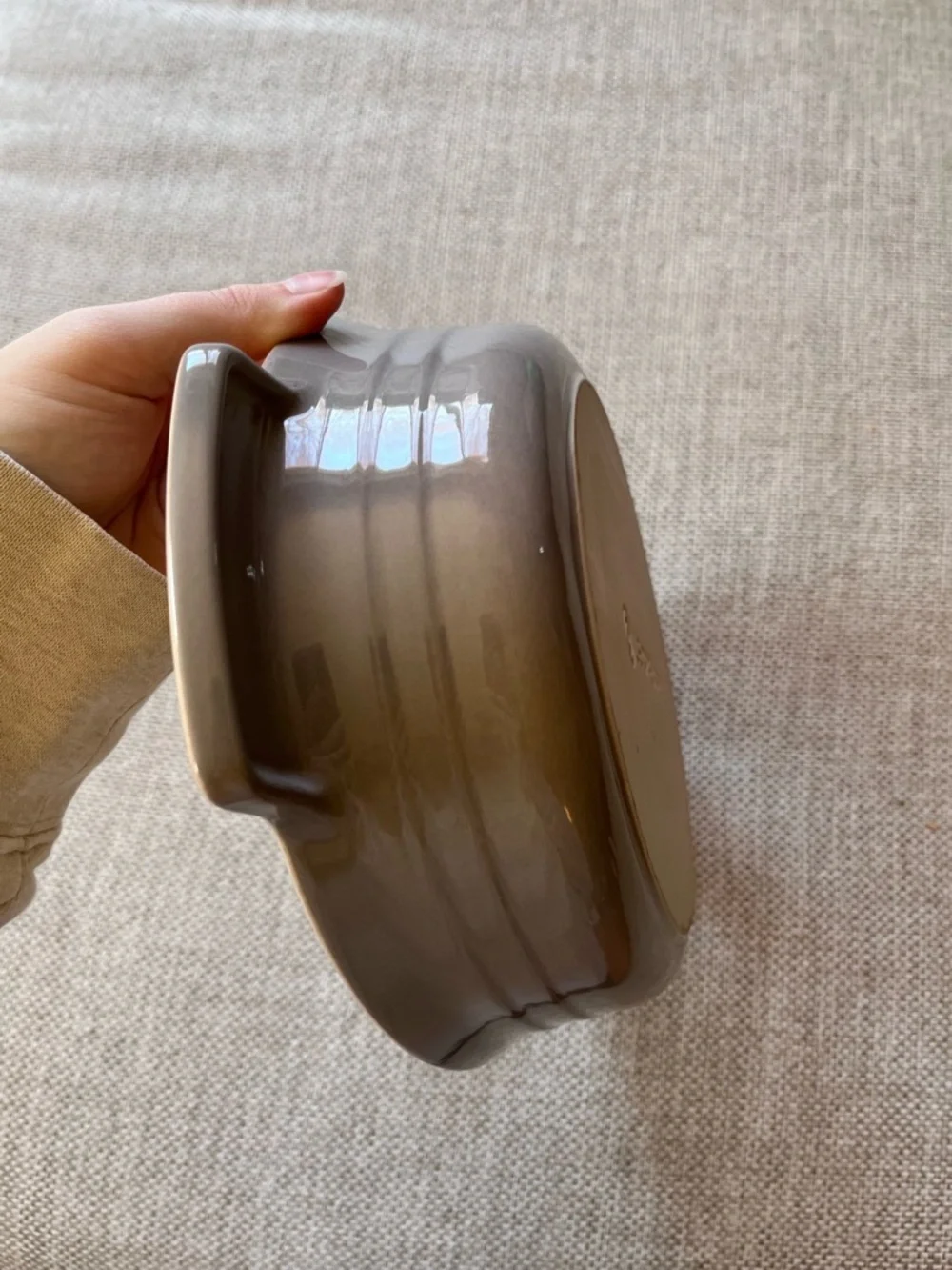 Le Creuset Stoneware Oval Dish Pan Mist Grey 27 cm
